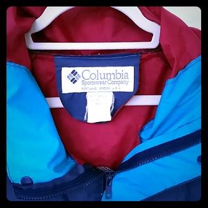 Columbia waterproof Raincoat blue.